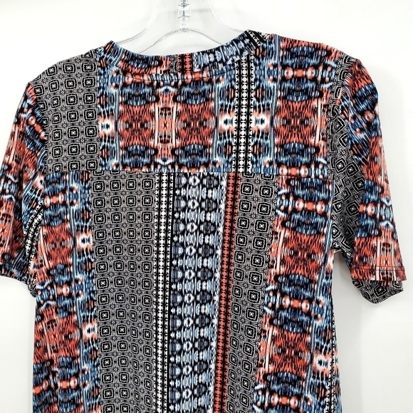 BCBGeneration Printed Mixed Media Swing Dress - Picture 4 of 8